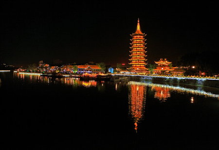 古建筑大功率LED投射灯,LED瓦片灯