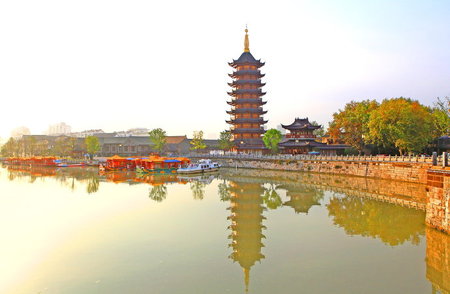 淮安国师塔，户外古建筑亮化